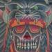 Tattoos - Native American Skull - 80120